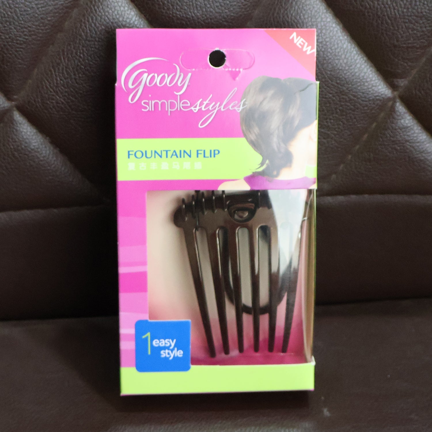 Ponytail Comb with Elastic Loop - (1 Pc) Ponytail Comb with Elastic Loop - (1 Pc)